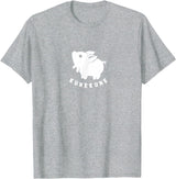 Kunekune cute piglet pet. Minimal art for pig fans Kunekune cute piglet pet. Minimal art for pig lovers T-Shirt - Heather Grey