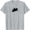 Pigs Flying Pig T-Shirt - Heather Grey