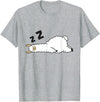 Sleeping Animals Tees And Gifts Llama Sleeping Tired Llama Napping Llama T-Shirt - Heather Grey