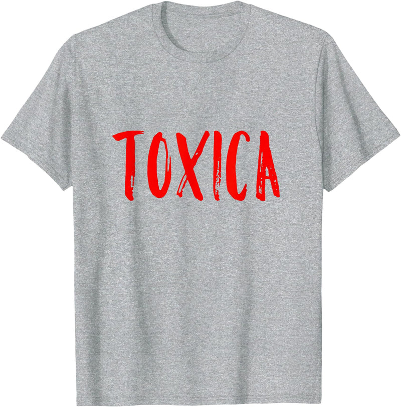 The Spanish Cow Toxica Funny Spanish Toxic Mexican T-Shirt - Heather Grey