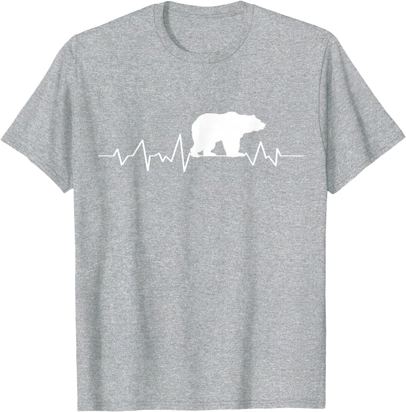 bear heartbeat t shirt Bear Heartbeat T-Shirt T-Shirt - Heather Grey