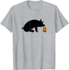 Bear Daddy Little Brown Bottle Popper Pig Head Cleaner Gay Mens T-Shirt T-Shirt - Heather Grey