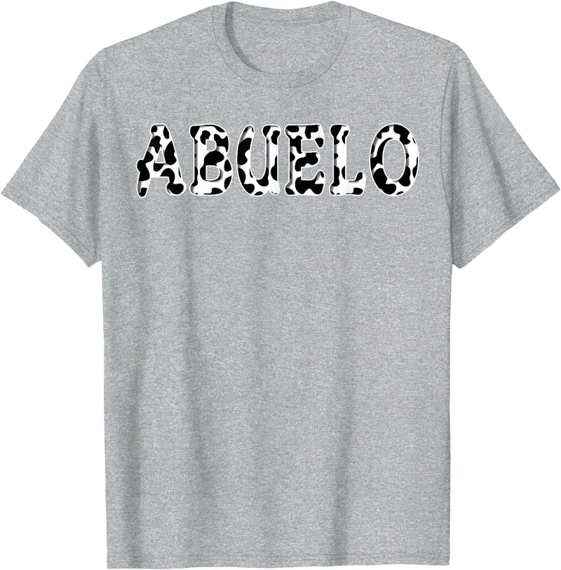 Cow Pattern Print Family Matching Birthday Apparel Cow Abuelo Birthday Family Matching Girl Boy Farm Birthday T-Shirt -