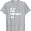 Bird Watching for Men Women Boys Girls by Jess in My Bird Watching Era - Birds Telescope Photography T-Shirt - Heather Grey