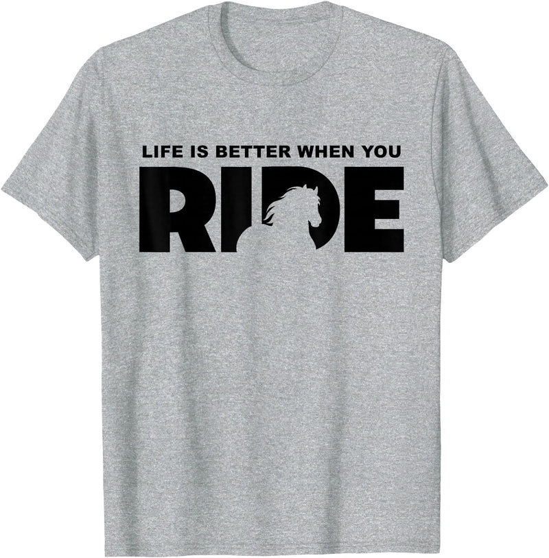 BASBO Horse Riding T-Shirt - Straight - Purple