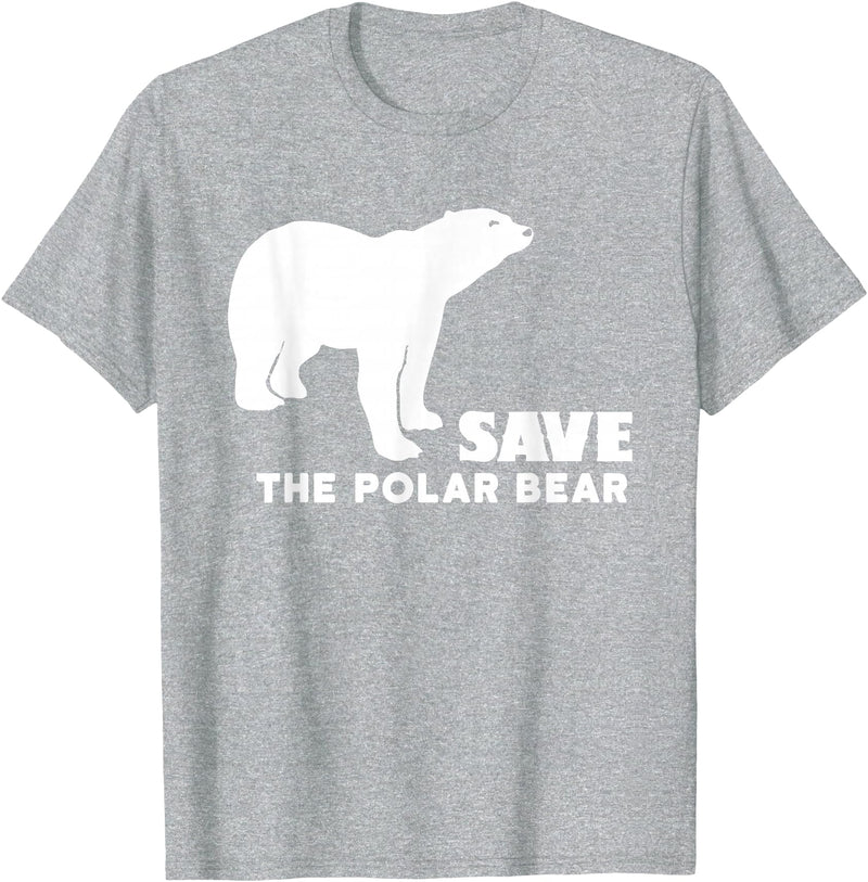Polar Bear T Shirts Save The Polar Bear T Shirt T-Shirt - Heather Grey