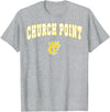 Official High School Fan Gear Church Point High School Battling Bears T-Shirt C2 T-Shirt - Heather Grey