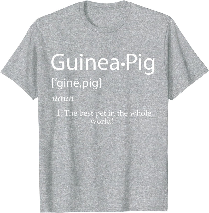 Guinea Pig Toys & Treats Guinea Pig Definition: BEST PET IN THE WORLD! Guinea Pigs T-Shirt - Heather Grey