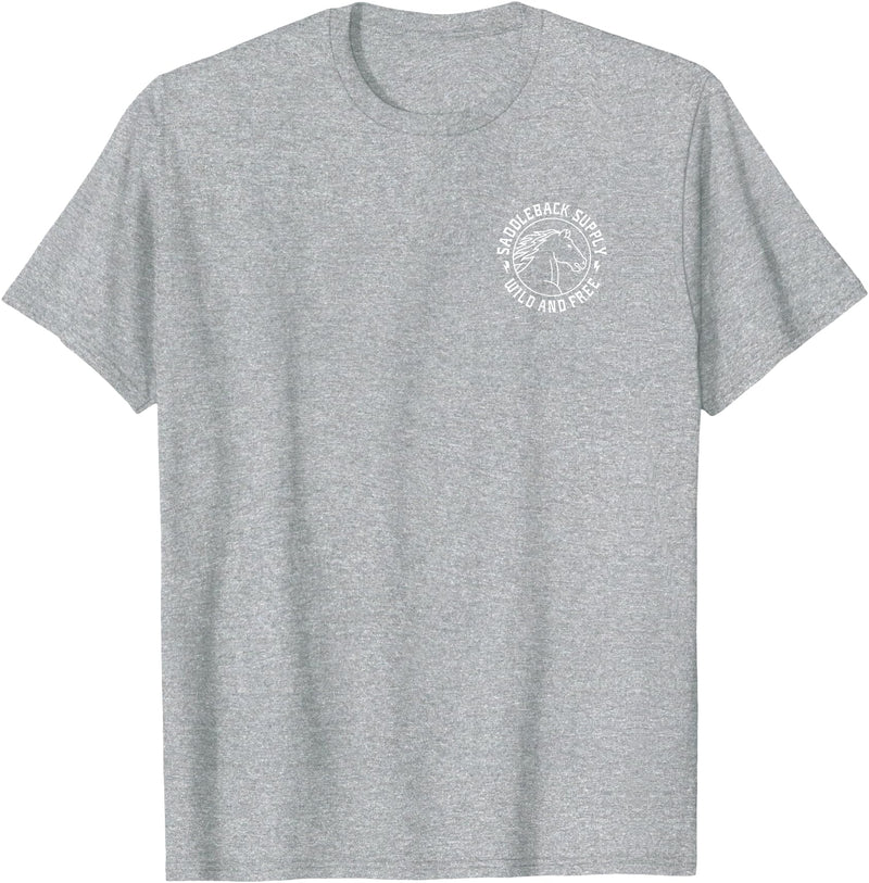 Saddleback Supply Horse Logo T-Shirt - Straight - Heather Grey