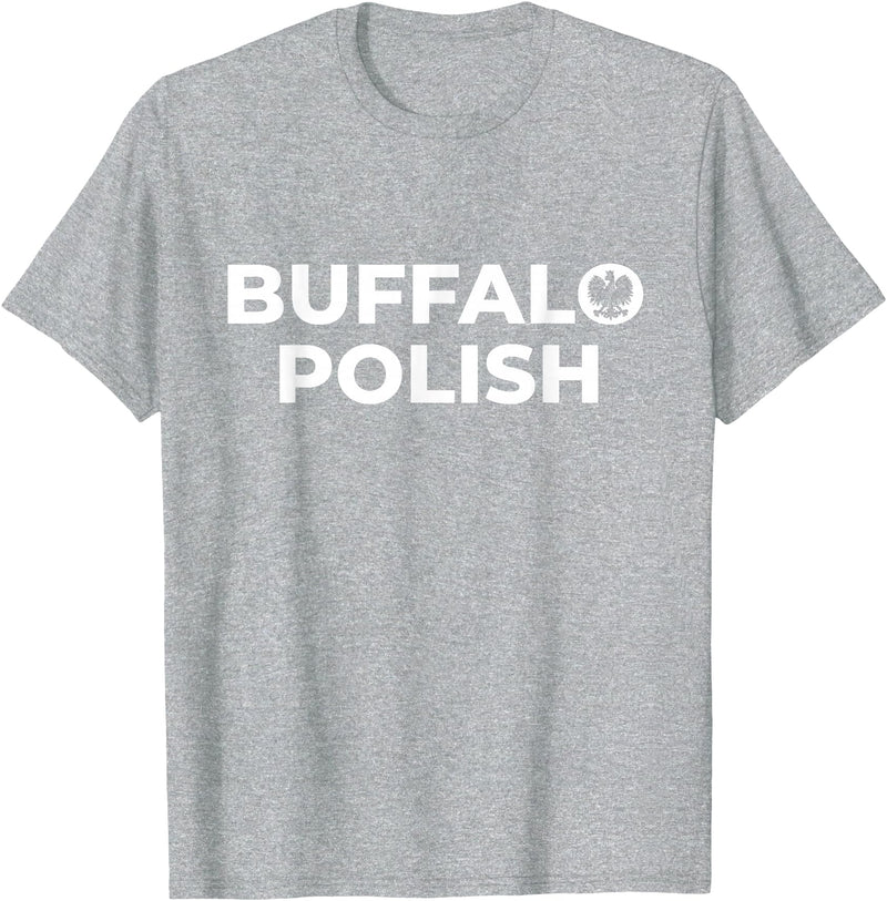 Buffalo Polish Shirts | 716 Polska Polish Smigus Dyngus Day T-Shirt - Heather Grey