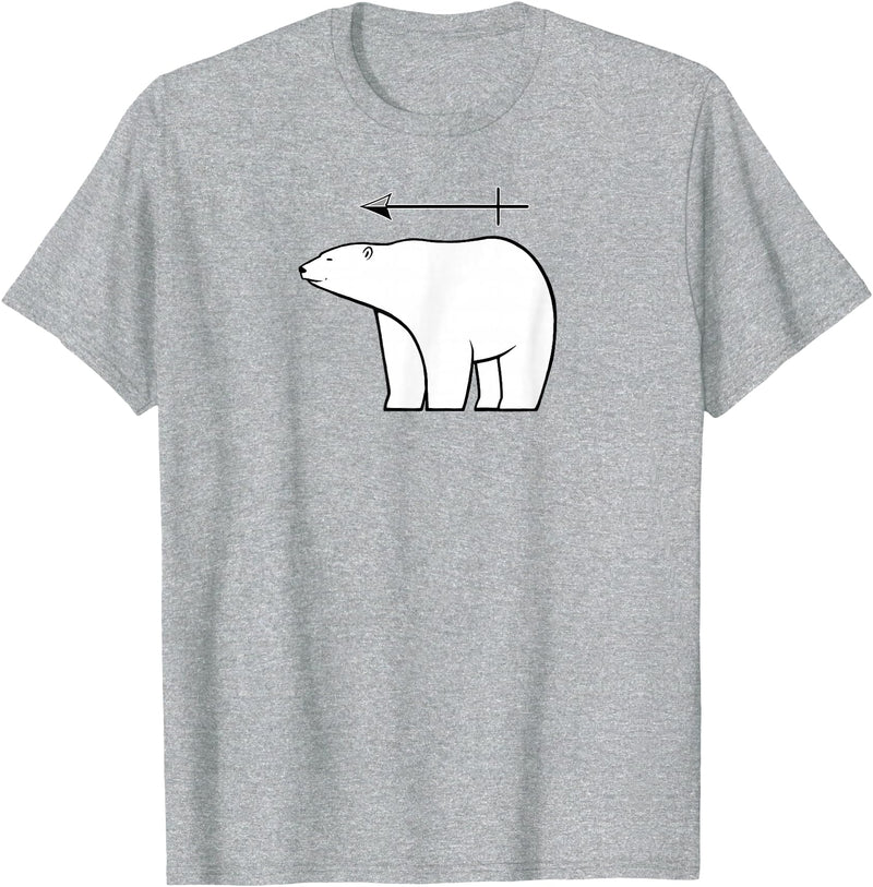 Mike Robe Designs Eisbär Funny Chemistry Science Pun Men and Women T-Shirt - Heather Grey