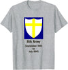 Bear Cave Designs British 8th Army, WW2, Desert Rats T-Shirt - Heather Grey