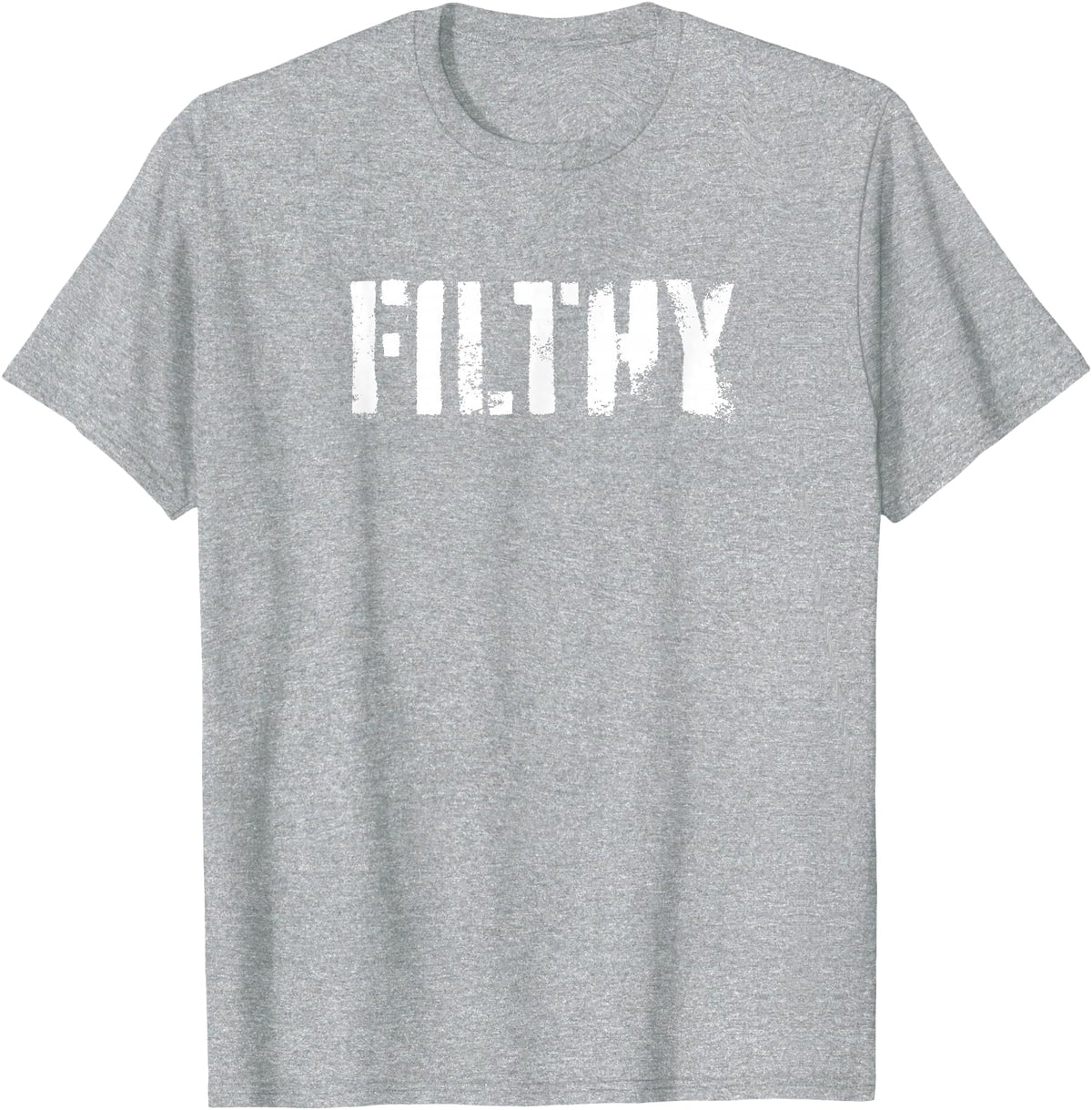Men's Leather Daddy Bear Gay Shirt Print Apparel Filthy - Funny Gay Pride & LGBT Cruising Inappropriate T-Shirt - Heather Grey