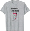 Hilarious Llama Designs Funny Llama Wine Llama Have Some Merlot Graphic T-Shirt - Heather Grey