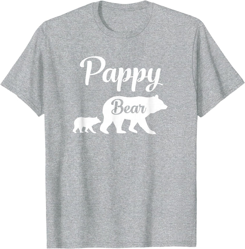 Pappy Gifts Pappy Bear Funny Gift T-Shirt - Heather Grey