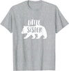 The Persnickety Owl Family Bears #2 Little Sister Bear Shirt Sister Bear T-Shirt Sister Tee T-Shirt - Heather Grey