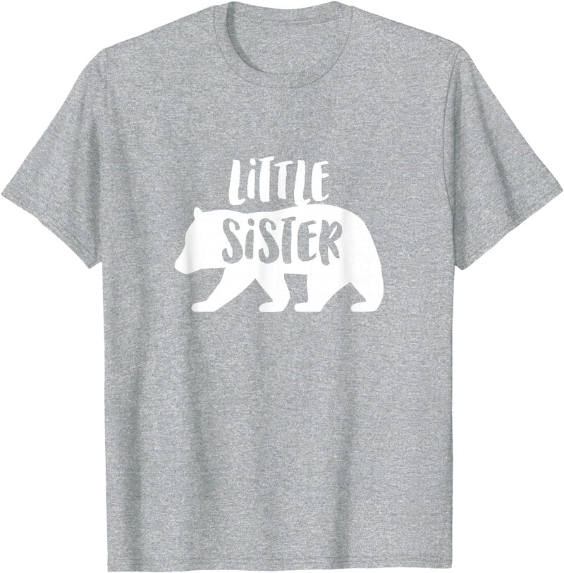 The Persnickety Owl Family Bears #2 Little Sister Bear Shirt Sister Bear T-Shirt Sister Tee T-Shirt - Heather Grey