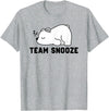 ZZZ19 Cute Sleeping Lazy Polar Bear Graphic ZZZ Funny Team Snooze T-Shirt - As Pictured