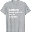 Bear-ly Gay Tees Funny Charisma Uniqueness Nerve Talent Gay Clothing T-Shirt - Heather Grey