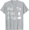 Cute Math Gifts Calculus Nerd Accessories & Stuff Funny Math Teacher Art For Men Women Cow Milk Cheese Formula T-Shirt -