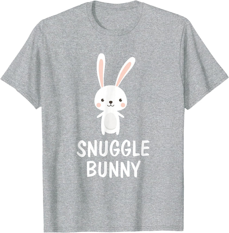 Snuggle Bunny Cute Animal Critter Love T-Shirt in Heather Grey