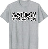 Family Matching Gifts Cow Mimi Cow Print Cow Pattern Mother's Day T-Shirt - Heather Grey