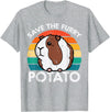 Guinea Pig Shirts For Men Women Kids Gift Guinea Pig Save Furry Potato Cavy Pet Owner Women Kids Men T-Shirt - Heather Grey
