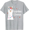 Me & Mommy Llama Co. Grandma Llama Cute Llamas Lover Best Grandmother Ever T-Shirt - Heather Grey