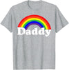 Gay Pride Parade Event Frestival Shirt Co Mens Damn Daddy Gay Pride Parade Daddy Masc Man LGBTQ Dad T-Shirt - Heather Grey