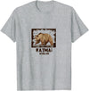 National Parks Nature Lovers Camping Apparel Katmai National Park Bear T-Shirt - Heather Grey
