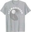 Funny Llama Tshirts for Farm Pet Animal Fans Funny Llamageddon T-Shirt for Llama Barnyard Lovers T-Shirt - Heather Grey