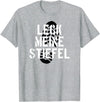 Bear Daddy Leck Meine Stiefel Lick My Boots German Gay Leather T-Shirt T-Shirt - Heather Grey