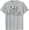 Cow Pattern Print Family Matching Birthday Shirts Cow Big Brother Birthday Family Matching Fathers Day Boy T-Shirt - Heather