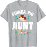 Guinea Pig Aunt Wear Guinea Pig Aunt Pet Owner T-Shirt - Heather Grey