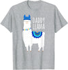 Mama Llama Lover Gifts by Memme Daddy Llama Gift Shirt for Men, Dad T-Shirt - Heather Grey
