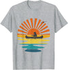BOLD POD Sunset Canoe Bear T-Shirt - Heather Grey