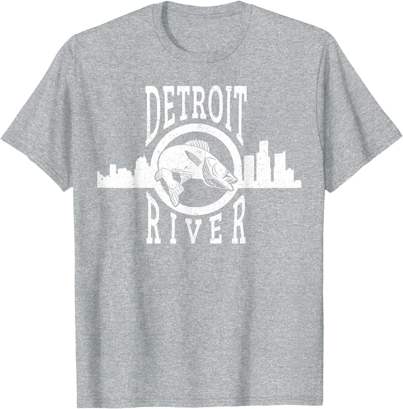 Eternal Angler Detroit River Walleye Fishing T Shirt for Men Women T-Shirt - Heather Grey