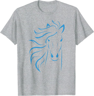 Horse Shirts Co20 Horse Lover Gifts Women's Equestrian Men Horseback Riding T-Shirt - Heather Grey