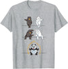 Adorable Panda Shirts Funny Panda T-Shirt Panda Fusion Gift Shirt Cute Polar Bear T-Shirt - Heather Grey