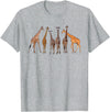Giraffe Gift For Giraffe Lover Accessories & Stuff Cute Giraffe Design for Men Women Safari Zoo Giraffe Lovers T-Shirt - Heather Grey