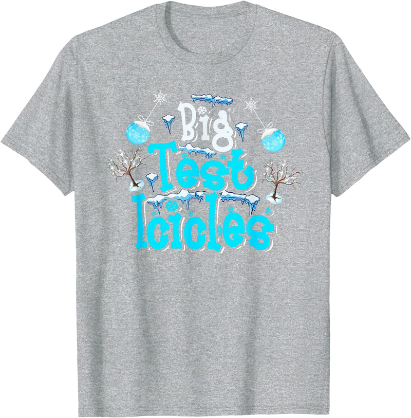Polar Bear Plunge Ice Swimming Co Polar Bear Plunge 2022 Costume Ice Swimming Big Test Icicles T-Shirt - Heather Grey