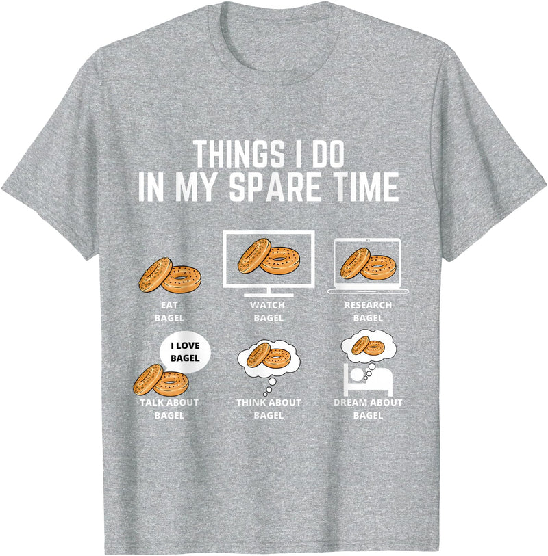 Bagel Thing I do in My Spare time Classic T-Shirt - Heather Grey