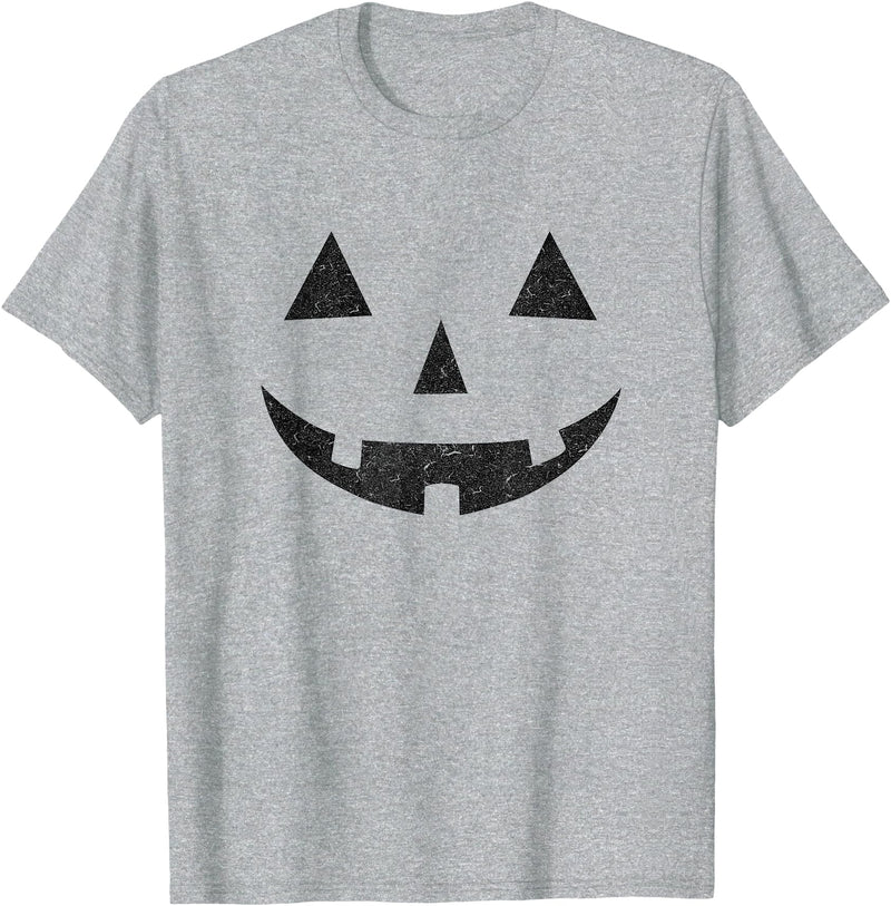 Vintage Jack o Lantern . Vintage Jack o Lantern JackoLantern Pumpkin Face T-Shirt - Heather Grey