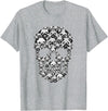 Funny Halloween Dog Costume Gift Idea Funny Skull Costume Men Women Pug Lover Halloween Dog T-Shirt - Heather Grey