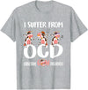I Suffer From OCD Obsessive Cow Disorder Cow I Suffer From OCD Obsessive Cow Disorder Cute Cow Lover T-Shirt - Heather Grey
