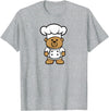 Bear In A Chef Hat - Cute Chef Bear Chef Bear - Cute Bear In A Chef's Hat Bear Chef T-Shirt - Heather Grey