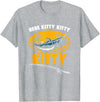 Fisherman Catfish Fishing Apparel Here Kitty Fisher Fish Rod Angler Fisherman Catfish Fishing T-Shirt - Heather Grey