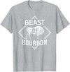 Bison Lover Shirts Beast Of Bourbon - American Bison Buffalo Lover Wildlife T-Shirt - Heather Grey