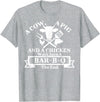 A Cow, A Pig And A Chicken Shirts A Cow, A Pig And A Chicken Walk Into A Bar-B-Q. The End T-Shirt - Heather Grey