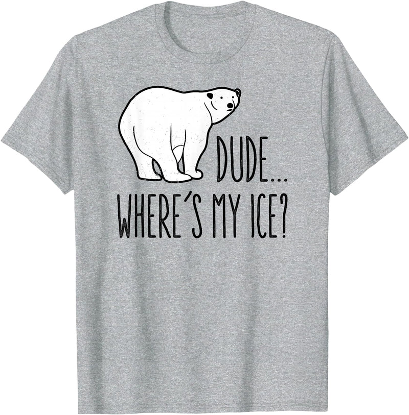 Polar Bears Against Climate Change Climate Change Polar Bear Environmentalist Gift T-Shirt - Heather Grey